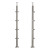 PSG stâlp de balustradă de colț din oțel AISI 304 ø42,4 mm H1060 mm cu suporturi pentru tuburi ø12 mm 001-206 (1)