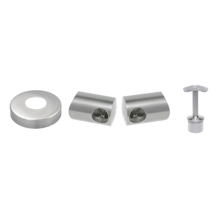 PSG stâlp de balustradă de colț din oțel AISI 304 ø42,4 mm H1060 mm cu suporturi pentru tuburi ø12 mm 001-206 (3)
