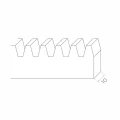 PSG cremalieră din oțel galvanizat pentru porți culisante 1000 mm modul 4 001-284 (2)