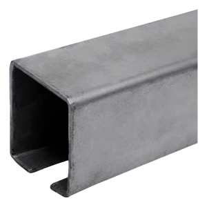 PSG șină de rulare profil C din oțel pentru porți glisante 80×80 mm – 7000 mm