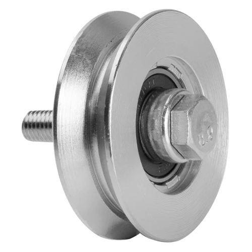 PSG Rolă de rulare V fi 70×20 mm din oțel zincat pentru poartă culisantă pe șină 001-295 (1)
