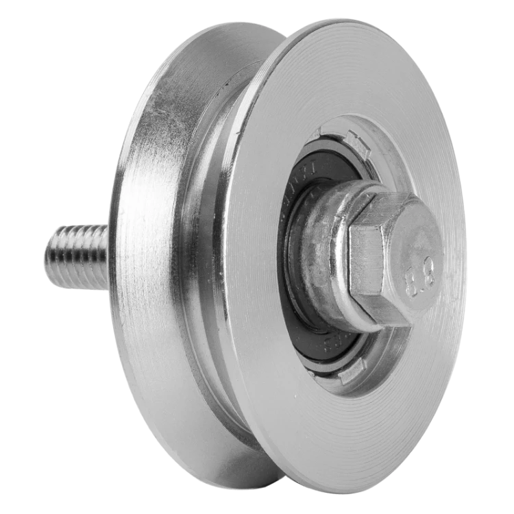 PSG Rolă de rulare V fi 70×20 mm din oțel zincat pentru poartă culisantă pe șină 001-295 (1)
