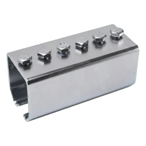 PSG conector pentru șine poartă suspendată 45×46 mm zincat cu șuruburi