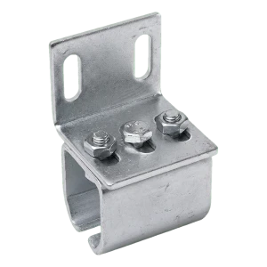 Suport lateral PSG pentru șina porții glisante 50×46 mm – galvanizat, reglabil