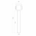 Balama din oțel reglabilă M20 pentru porți batante – galvanizată, L150 mm 001-350 (4)