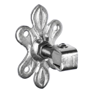 Balama reglabilă pentru porti cu placă decorativă M20 160×105×6 mm oțel zincat