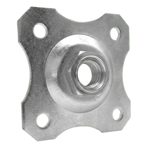 Placă decorativă 100x100 mm pentru balama reglabilă M20 – galvanizată