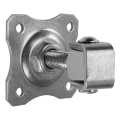 Balama reglabilă pentru poartă cu placă decorativă M16 80×80 mm oțel zincat 001-363 (1)