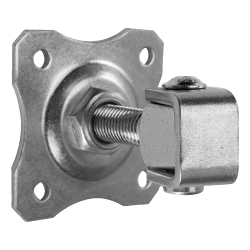Balama reglabilă pentru poartă cu placă decorativă M16 80×80 mm oțel zincat 001-363 (1)