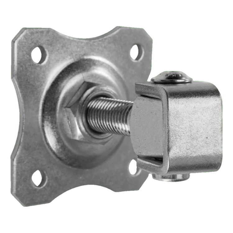 Balama reglabilă pentru poartă cu placă decorativă M16 80×80 mm oțel zincat 001-363 (1)