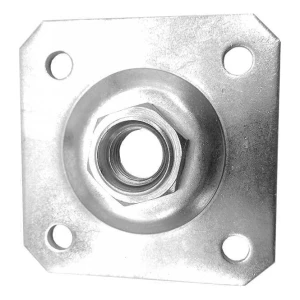 PLATER placă decorativă 100×100×4 mm pentru balama reglabilă M20 zincat