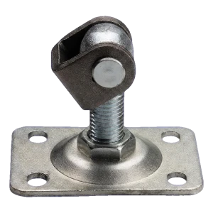 Balama ajustabilă pentru poartă M20 cu placă dreptunghiulară 110×75 mm din oțel zincat