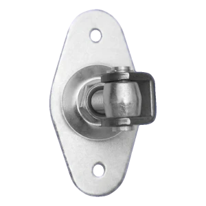 Balama reglabilă pentru poartă cu placă ovală M20 160×85 mm – oțel zincat