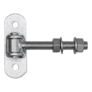 Balama reglabilă pentru poartă M16 cu placă de fixare 115×40 mm – galvanizată