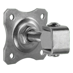 Balama reglabilă pentru poartă cu placă decorativă M20 100×100 mm galvanizată