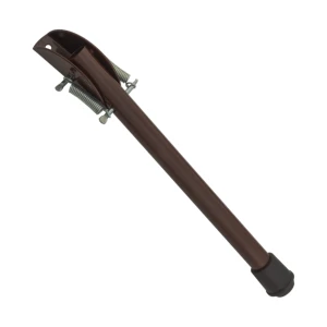 Picior de blocare pentru ușă cu arc 165 mm – oțel, maro