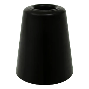 Opritor de podea din cauciuc pentru uși 70 mm negru – mare, fără diblu