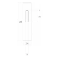 PSG balama rulată pentru poartă FI 24×80 cu bilă pentru porți batante 001-472 (2)