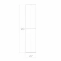 PSG balama rulmentată pentru poartă fi 27 mm – înălțime 90 mm pentru porți batante 001-475 (2)