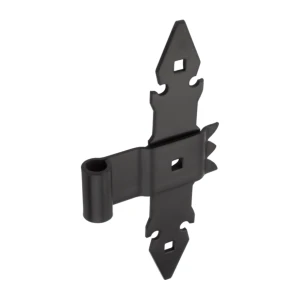 Balama decorativă neagră din oțel 260 mm – pentru ușițe și mobilier
