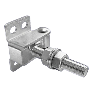 Balama reglabilă curbată M16 pentru porți și portiți – 180° / 125 mm, galvanizată