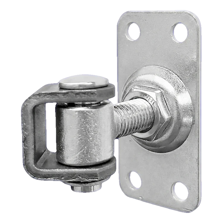 Komet – balama regulabilă pentru poartă M12 cu placă 75 × 37 mm, zinc galvanic 001-522 (1)
