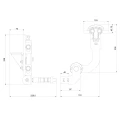 Comunello Albatros Piccolo – sistem balamale pentru poartă pliabilă până la 4 m / 100 kg 001-530 (8)