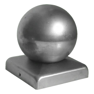 Coif de gard din oțel zincat 40×40 mm cu bilă decorativă fi 40