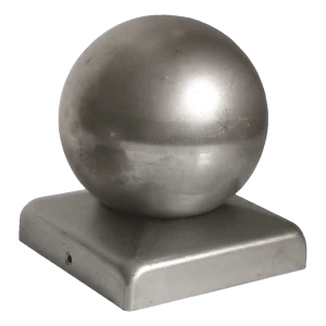 Copertină pentru gard din oțel cu bilă pentru stâlp 80×80 mm – fi 80