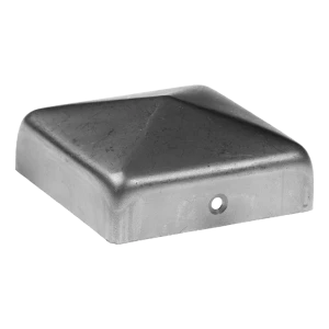 Căciulă piramidale din oțel pentru stâlp de gard 100x100 mm cu margine înaltă