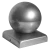 Coif de gard din oțel galvanizat 80×80 mm cu bilă fi 80 mm 001-565 (1)