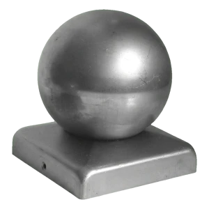 Coif de gard din oțel cu bilă pentru stâlp 100×100 mm