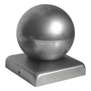 Căciulă de gard din oțel cu bilă 100x100 mm galvanizată