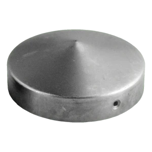 Coifă din oțel rotundă pentru stâlp de gard FI 42 mm – brută