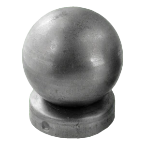 Coif de gard din oțel pentru stâlp fi 42 mm cu bilă decorativă fi 60 mm