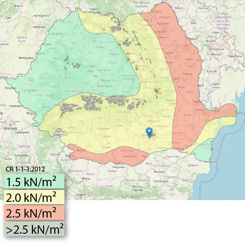 Harta zăpezii
